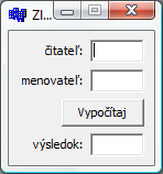 ukážka jednoduchého formulára